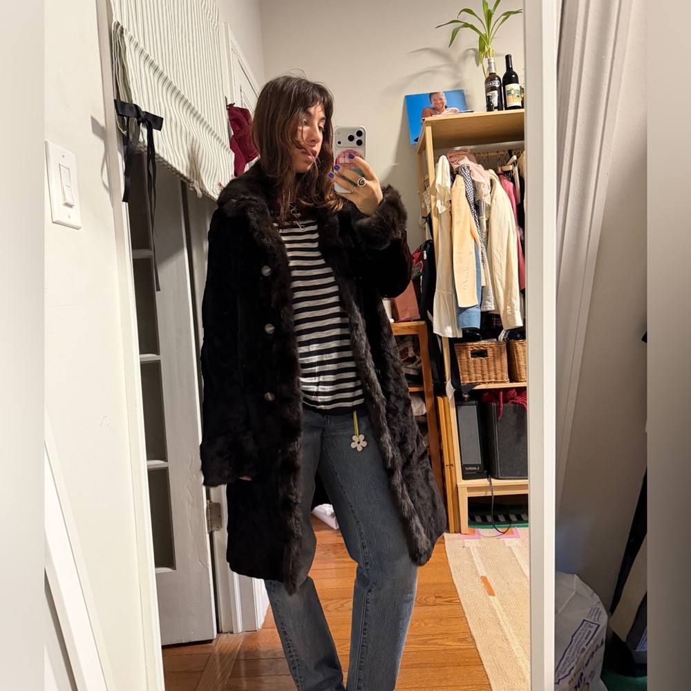 Real Fur Coat, Size S/M